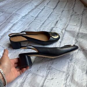 Tory Burch Slingback Pumps Black 7